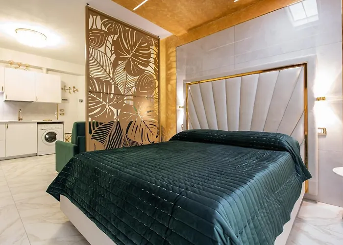 Fashion Gold With Jacuzzi & Car Garage Apartment *